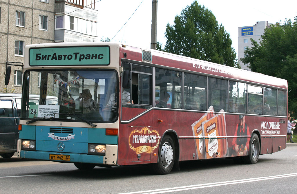 Vladimir region, Mercedes-Benz O405N Nr. ВТ 942 33