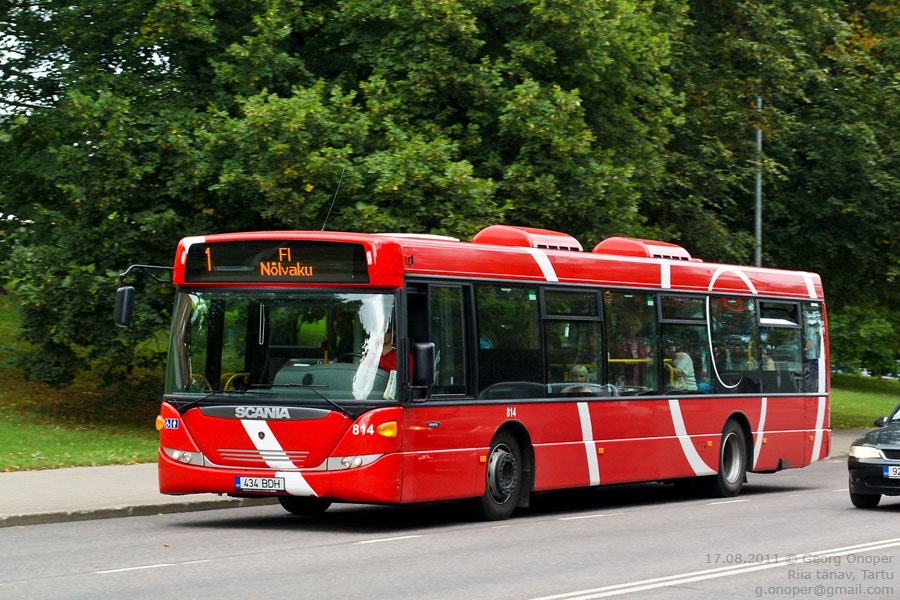 Эстония, Scania OmniCity II № 814