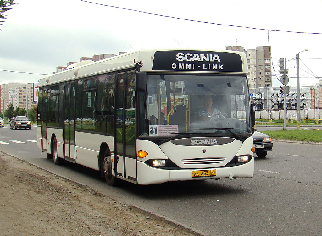 Вологодская область, Scania OmniLink I (Скания-Питер) № АК 333 35