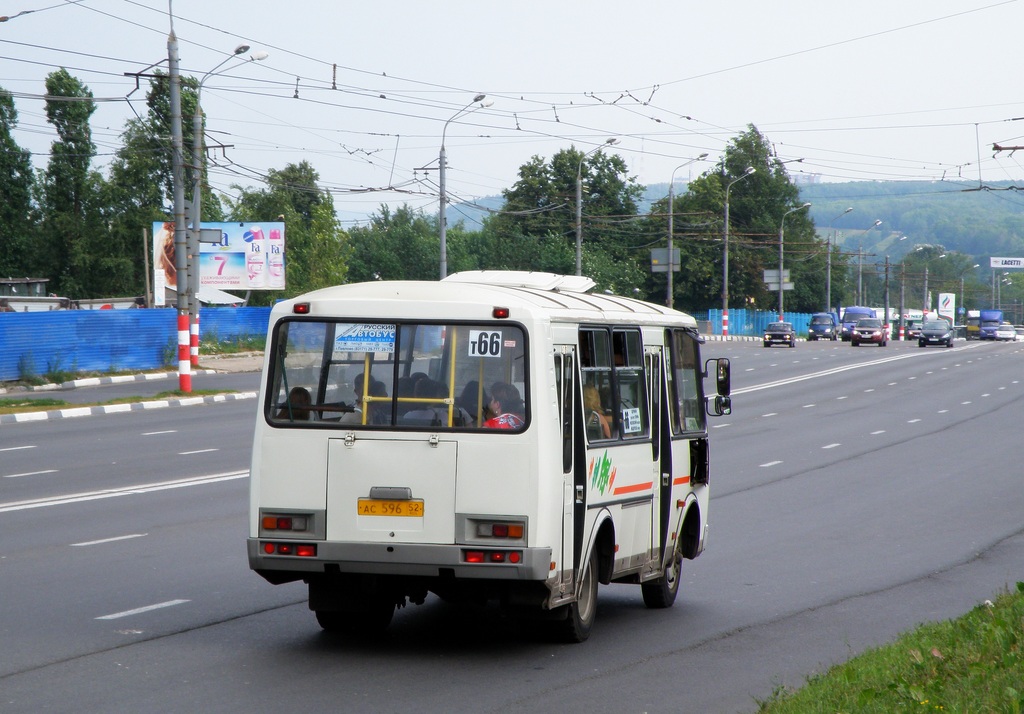 Нижегородская область, ПАЗ-32054 № АС 596 52