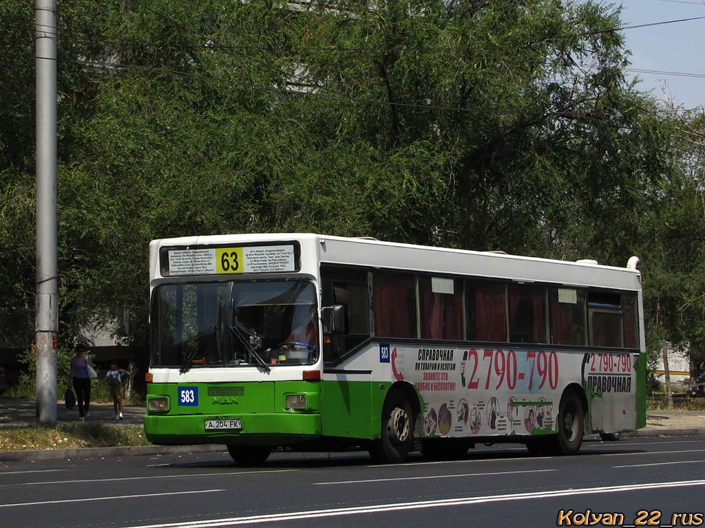 Алматы, MAN 791 SL202 № 583