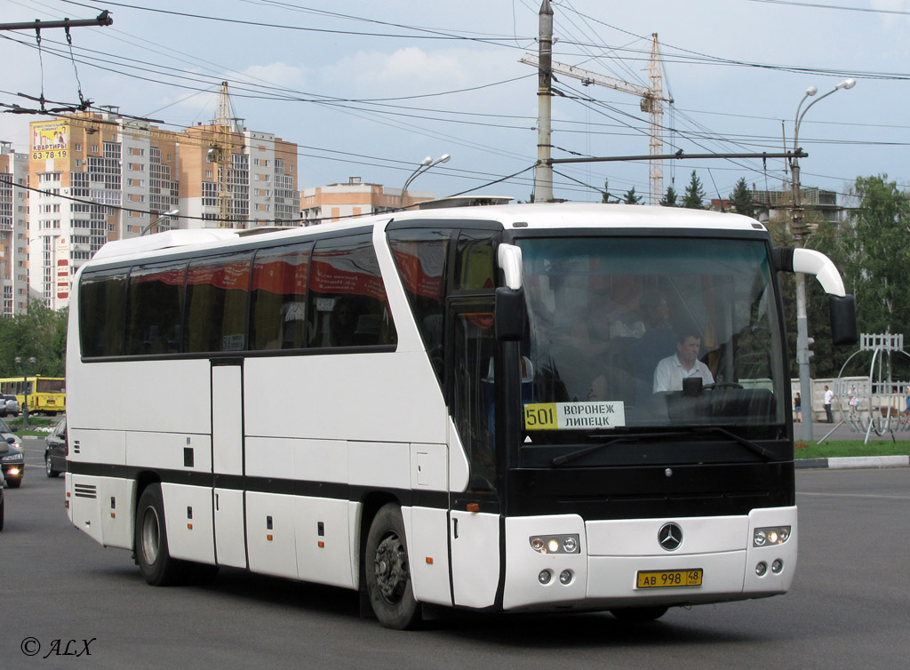 Липецкая область, Mercedes-Benz O350-15RHD Tourismo № АВ 998 48