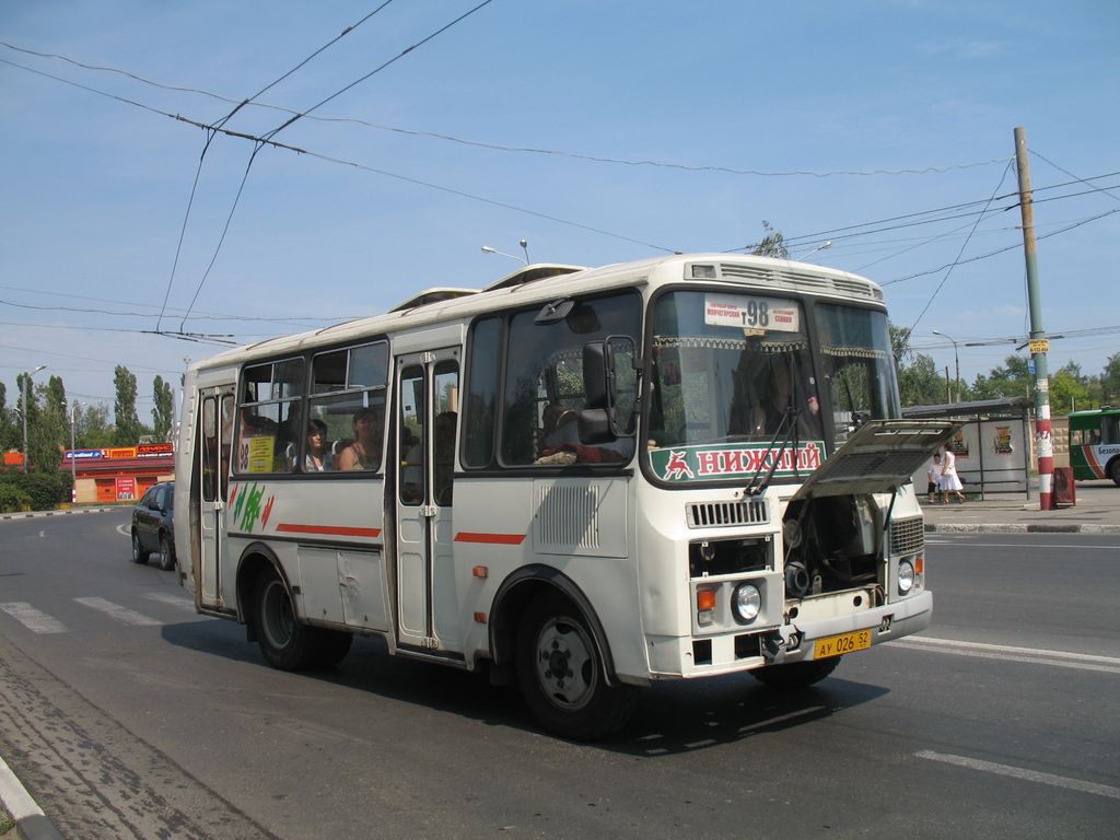 Нижегородская область, ПАЗ-32054 № АУ 026 52