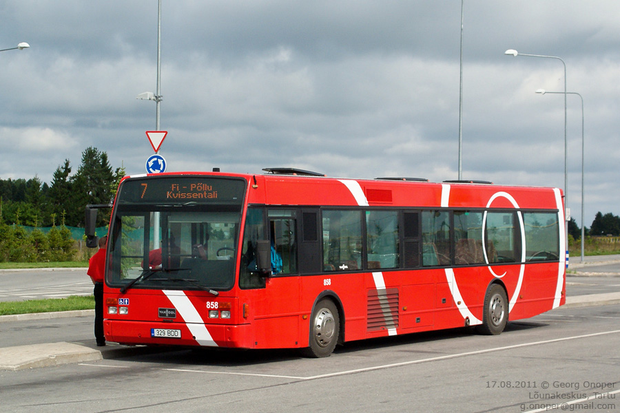 Эстония, Van Hool A300 № 858