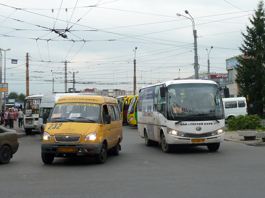 Санкт-Петербург, ГАЗ-322132 (XTH, X96) № АР 437 78; Санкт-Петербург, Yutong ZK6737D № ВВ 656 78