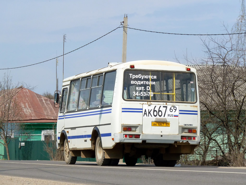 Тверская область, ПАЗ-32054 № АК 667 69