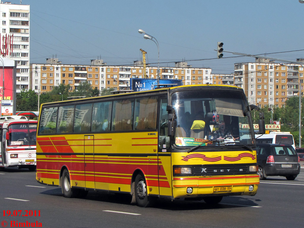 Владимирская область, Setra S215HD № ВТ 038 33