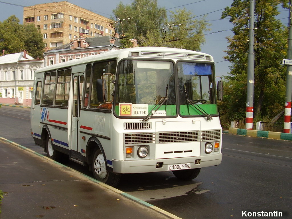 Нижегородская область, ПАЗ-32053 № Е 180 ЕР 152