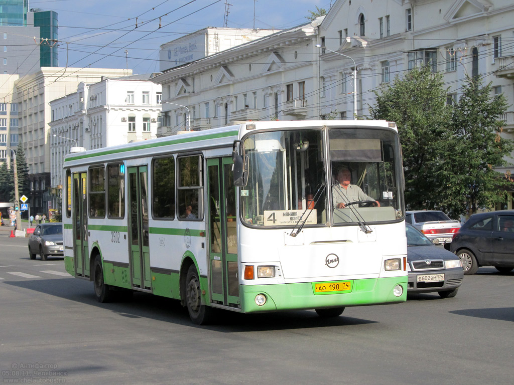 Челябинская область, ЛиАЗ-5256.25 № 3502