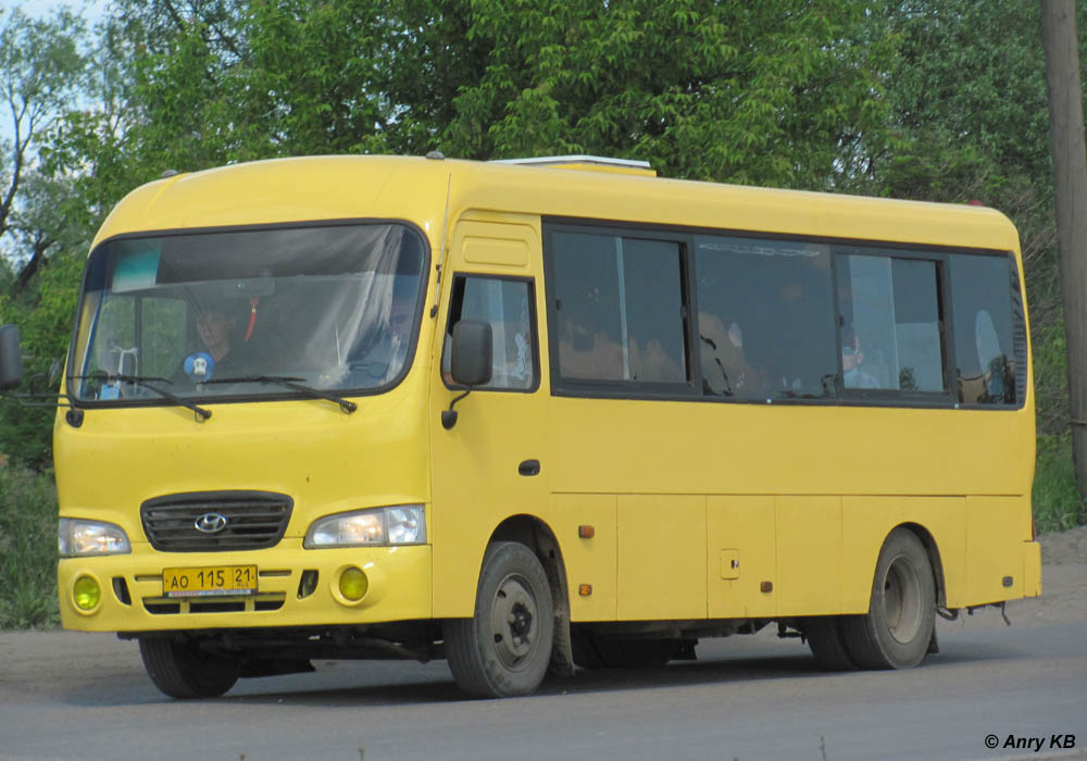 Чувашия, Hyundai County LWB C09 (ТагАЗ) № АО 115 21