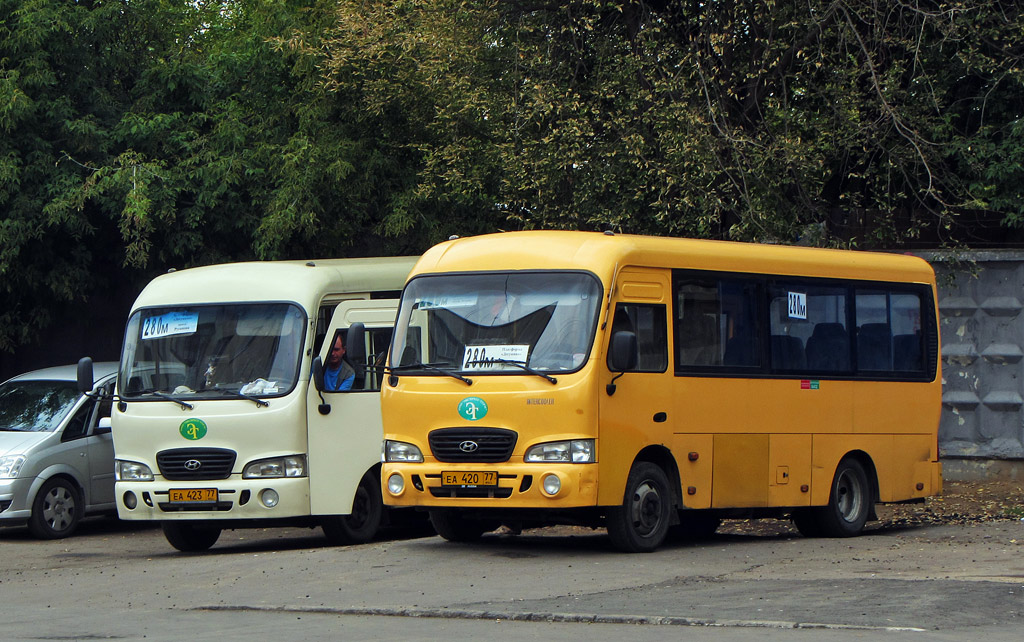 Москва, Hyundai County SWB (ТагАЗ) № ЕА 420 77