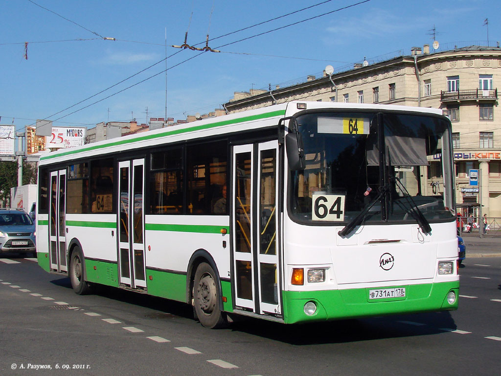 Санкт-Петербург, ЛиАЗ-5293.53 № В 731 АТ 178