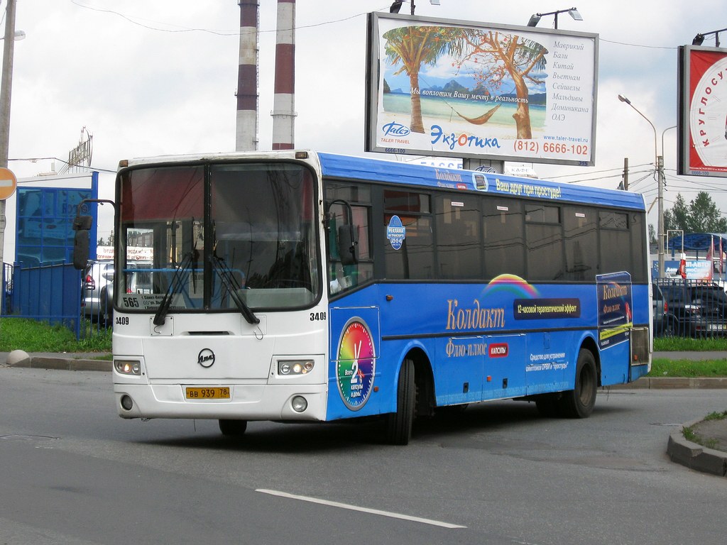 Санкт-Петербург, ЛиАЗ-5256.23-01 (ГолАЗ) № 3409