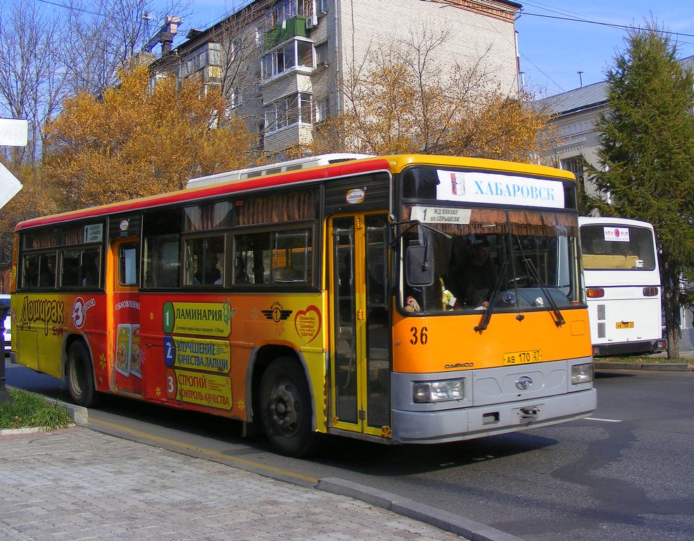 Хабаровский край, Daewoo BS106 Royal City (Busan) № 36; Хабаровский край, Daewoo BS106 Royal City (Busan) № 145