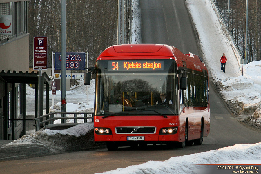 Норвегия, Volvo 7700 Hybrid № 608