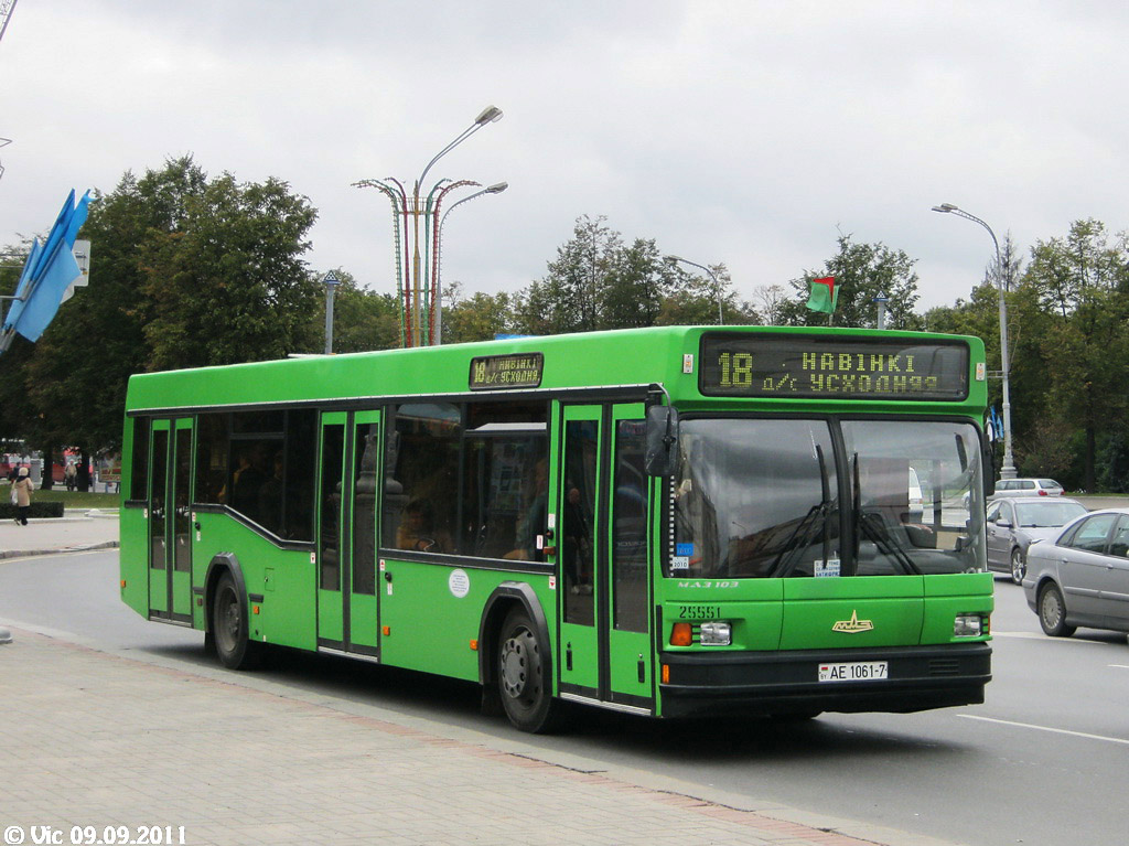 Mińsk, MAZ-103.065 Nr 025551