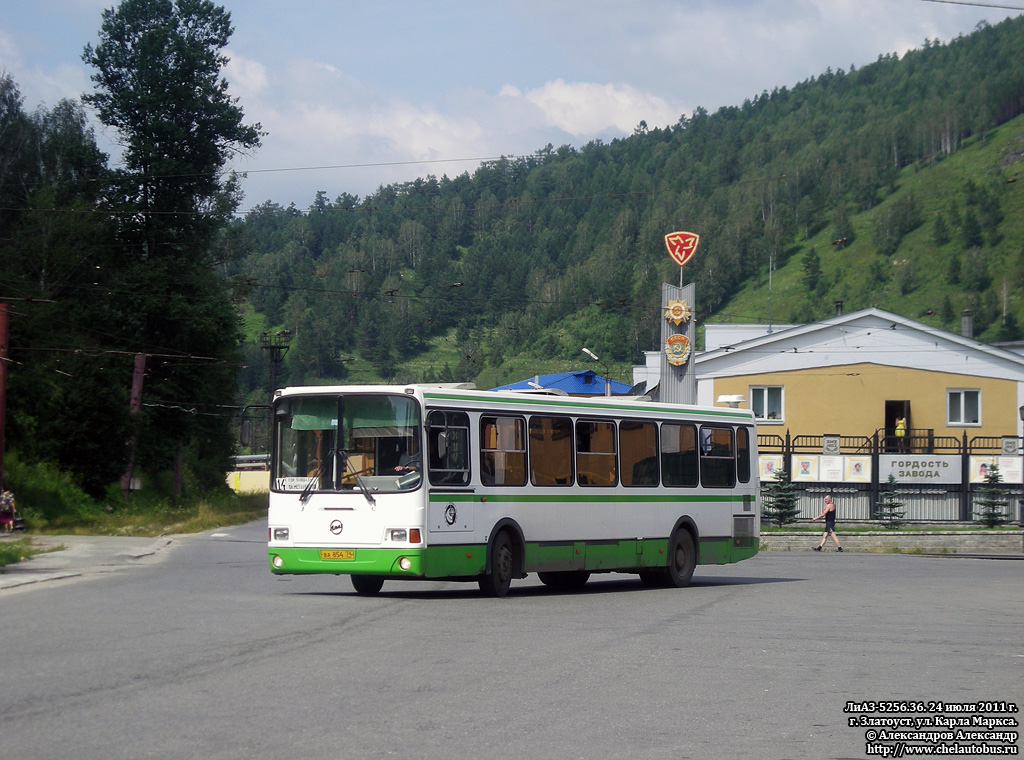 Челябинская область, ЛиАЗ-5256.36 № ВА 854 74