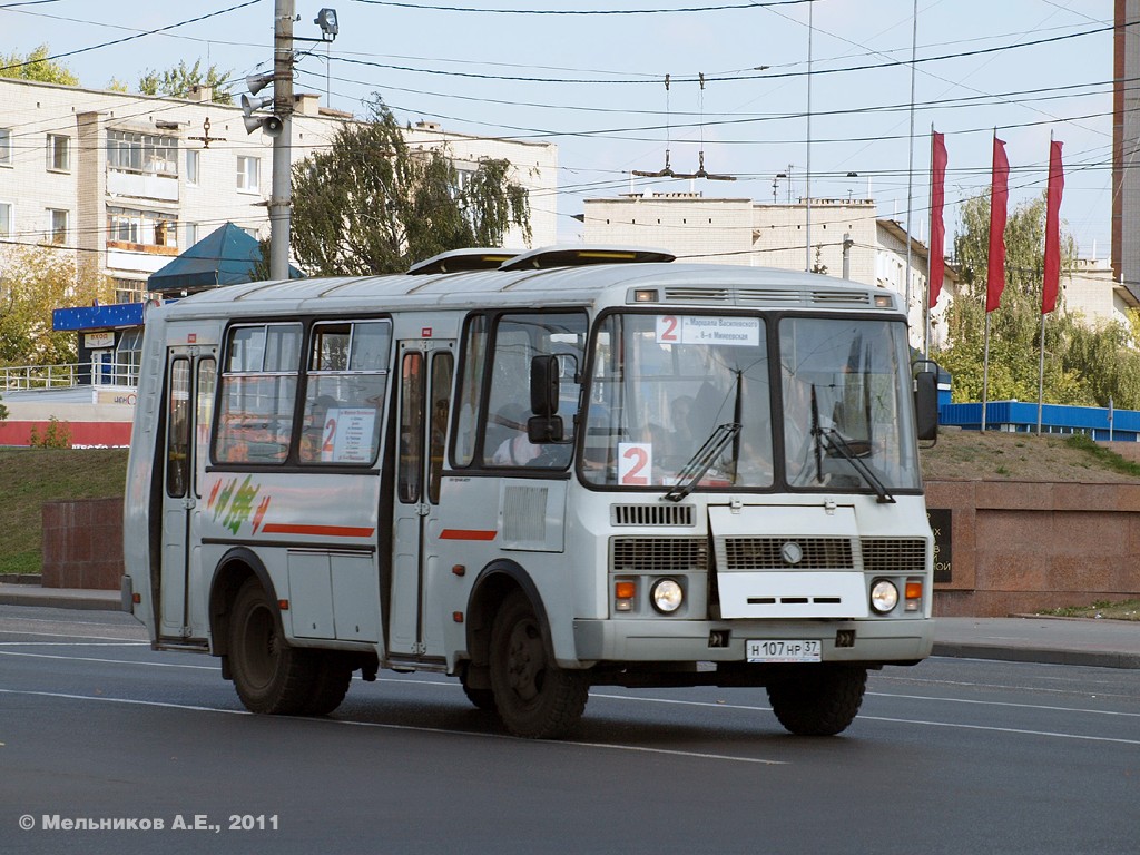 Ивановская область, ПАЗ-32054 № Н 107 НР 37