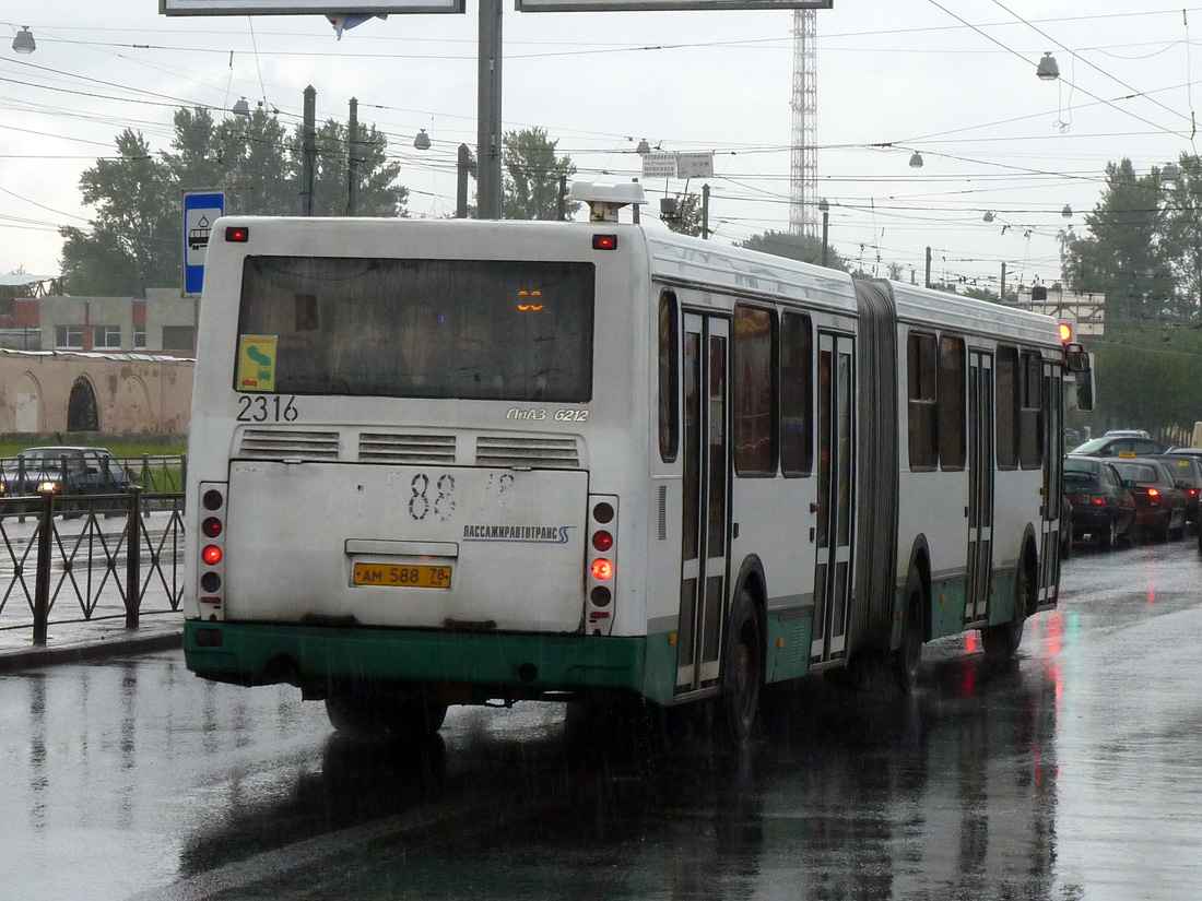 Санкт-Петербург, ЛиАЗ-6212.00 № 2316