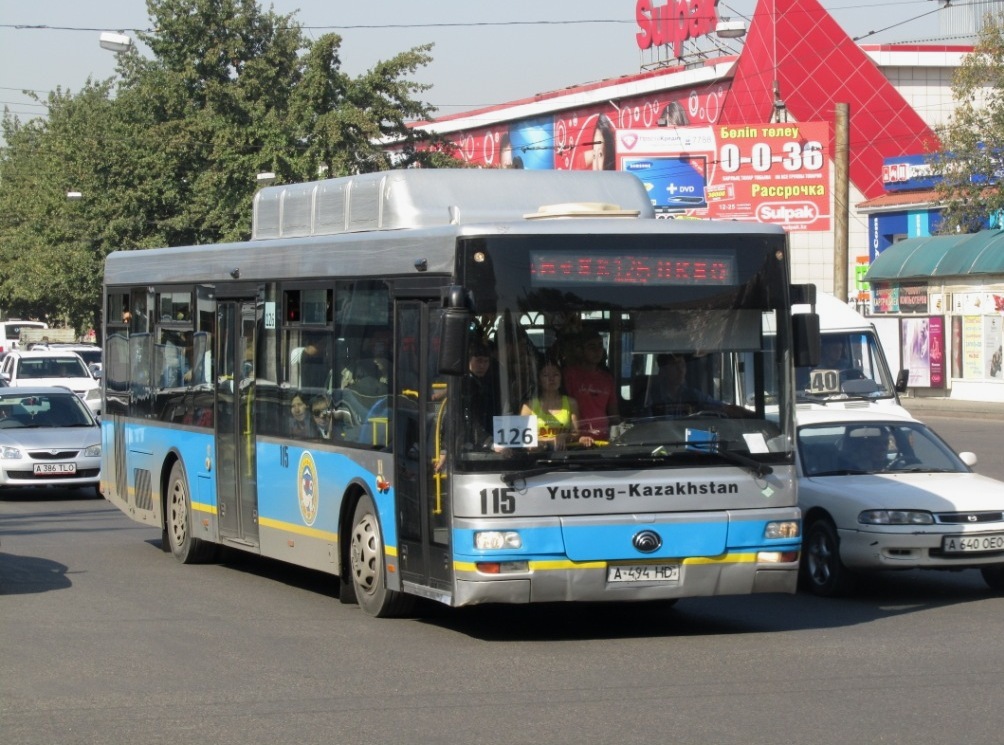 Алматы, Yutong ZK6120HGM № 115