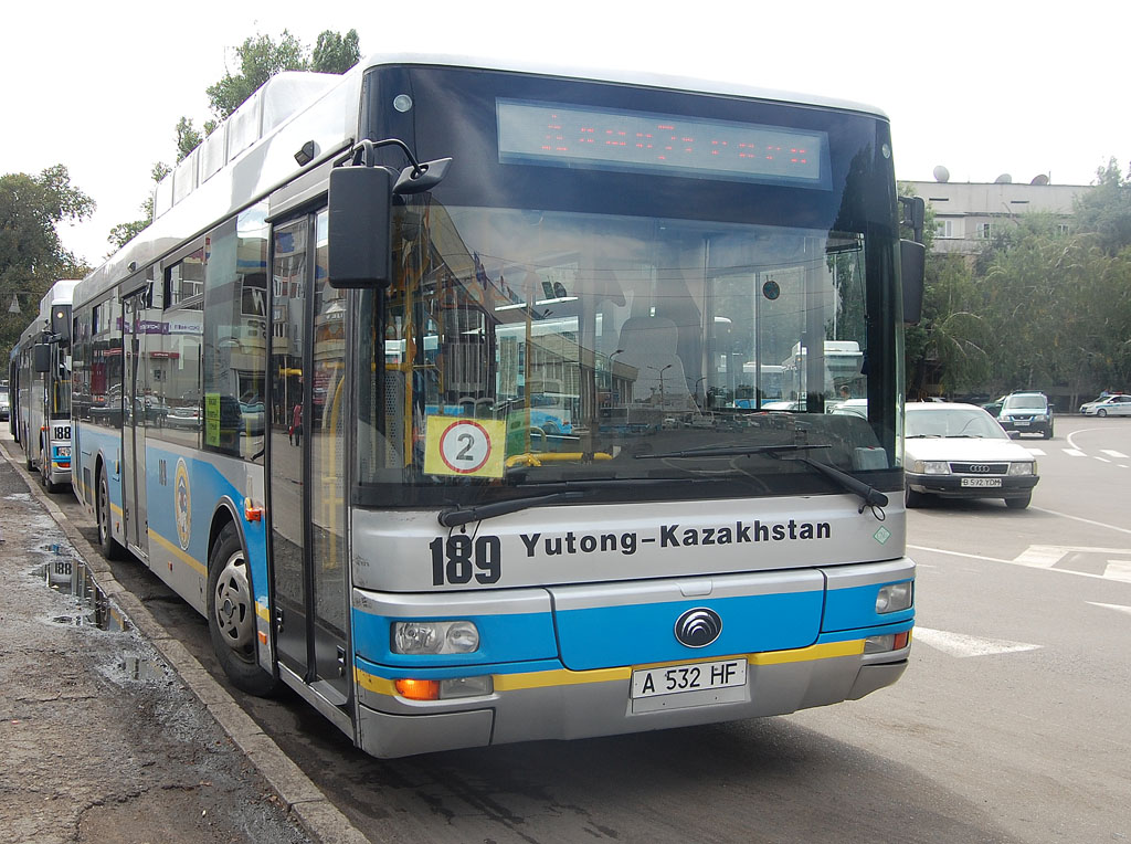 Алматы, Yutong ZK6120HGM № 189