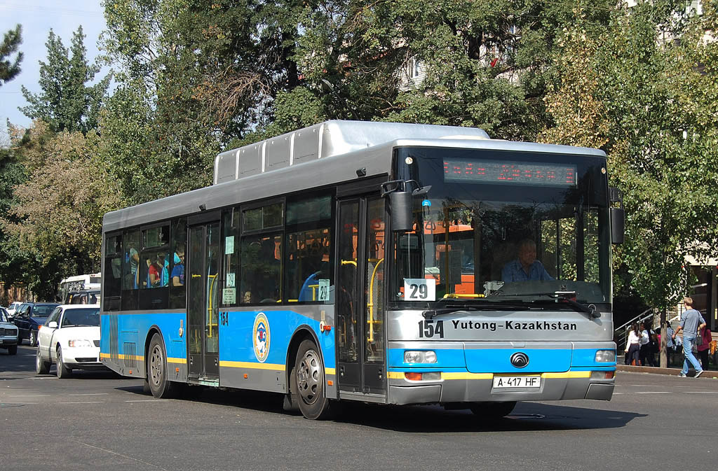 Алматы, Yutong ZK6120HGM № 154