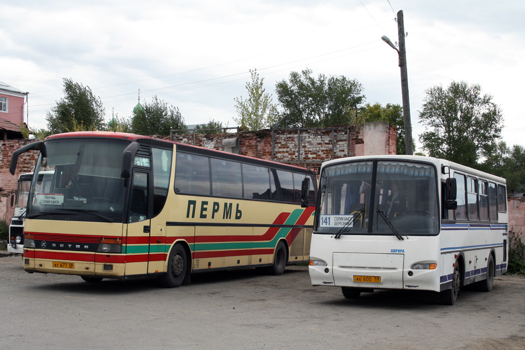 Пермский край, Setra S315HD № АТ 677 59; Пермский край, ПАЗ-4230-03 № АЕ 600 59