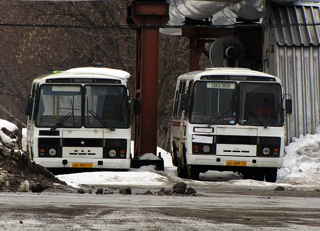 Москва, ПАЗ-32054-07 № 06542; Москва, ПАЗ-3205-110 № 06448