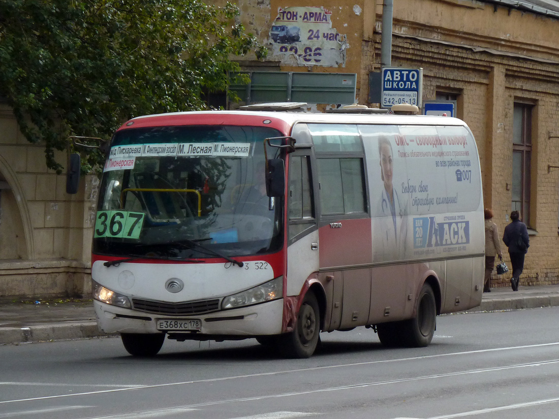 Санкт-Петербург, Yutong ZK6737D № Е 368 ХС 178