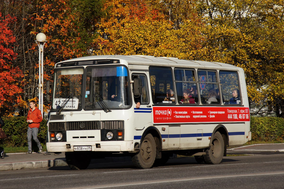 Архангельская область, ПАЗ-32054 № Н 838 УН 29