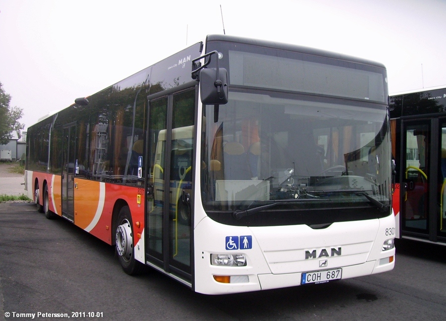 Швеция, MAN A26 Lion's City L NL323-15 № 8301