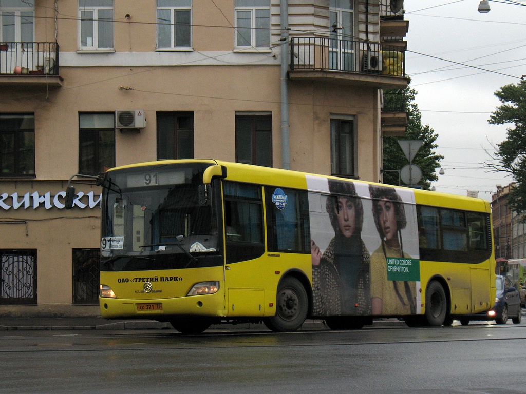 Санкт-Петербург, Golden Dragon XML6112UE № АХ 321 78