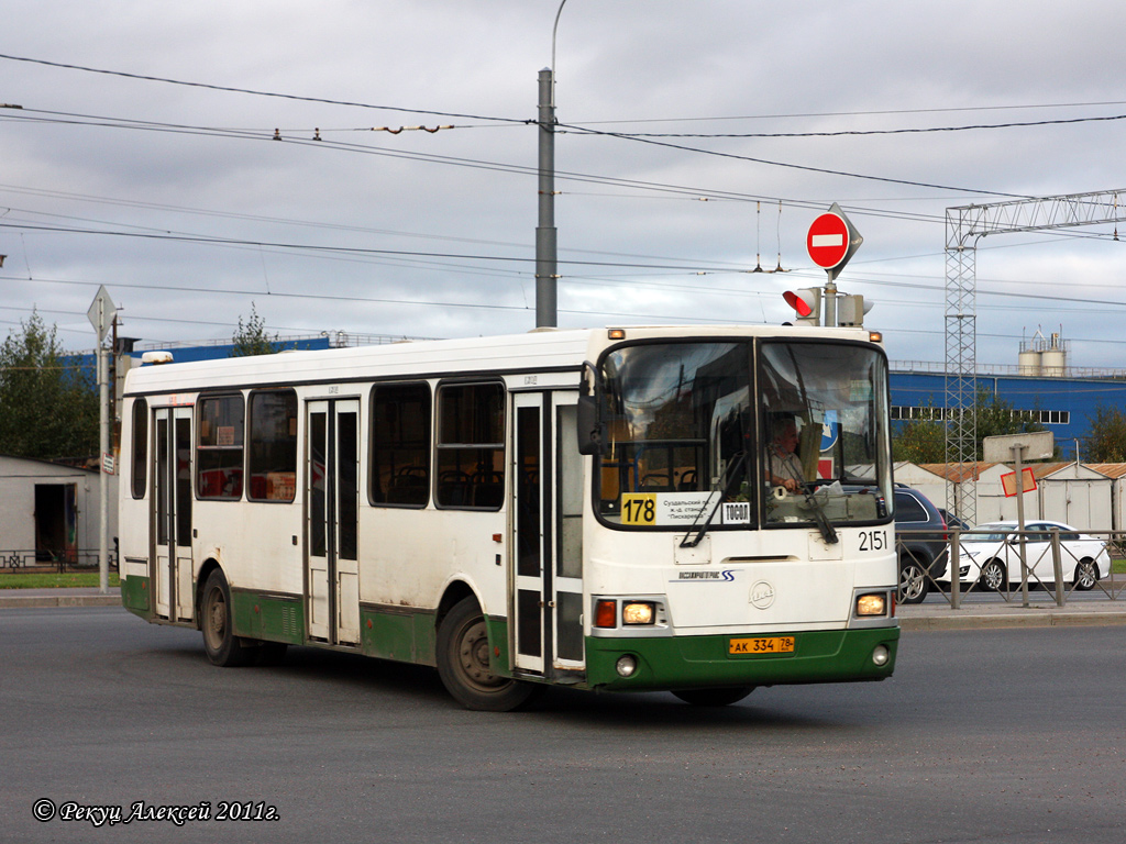 Санкт-Петербург, ЛиАЗ-5256.25 № 2151