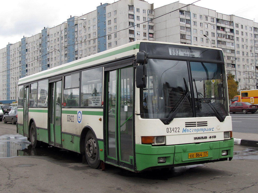 Москва, Ikarus 415.33 № 03422