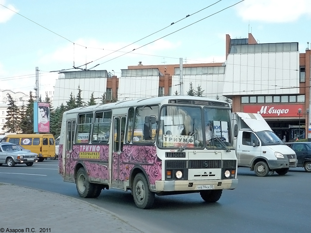 Omsk region, PAZ-32054-07 # Н 679 КК 55