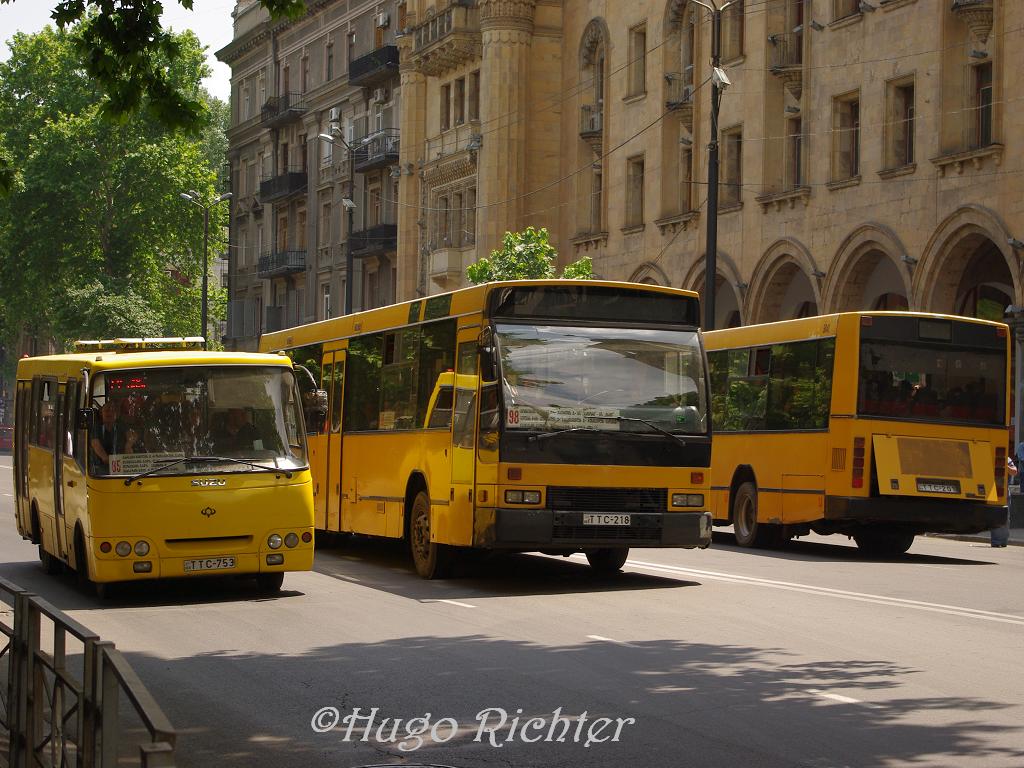 Грузия, Богдан А092H2 № TTC-753; Грузия, Den Oudsten B88 № TTC-218; Грузия, Den Oudsten B88 № TTC-201; Грузия — Фотозарисовки