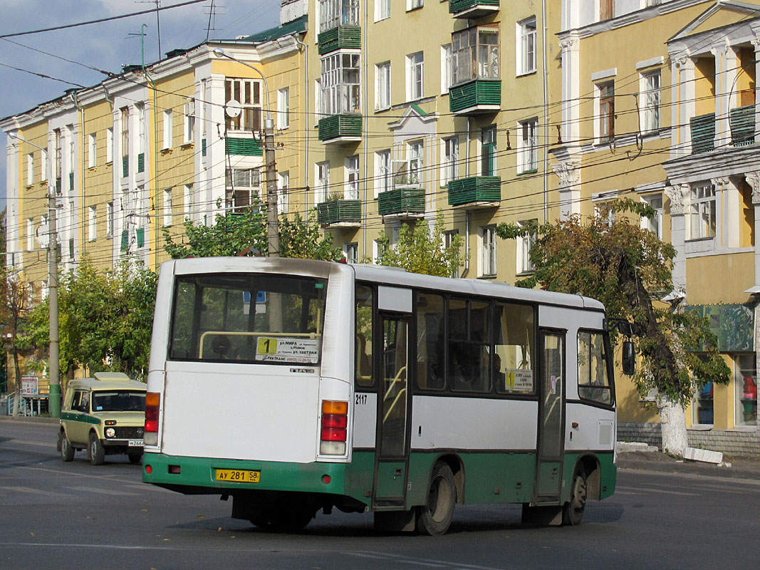 Пензенская область, ПАЗ-320402-03 № 2117