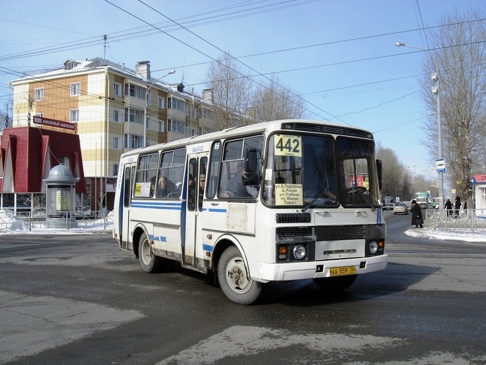 Oblast Tomsk, PAZ-3205-110 Nr. АА 559 70