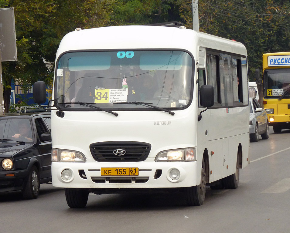 Rostov region, Hyundai County LWB C09 (TagAZ) # КЕ 155 61