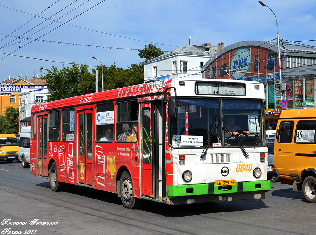 Рязанская область, ЛиАЗ-5256.35 № 0849