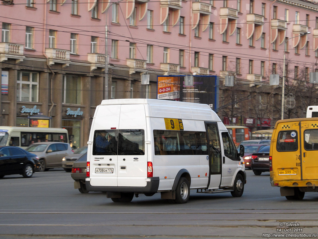 Челябинская область, Нижегородец-222709  (Ford Transit) № А 708 ОК 174