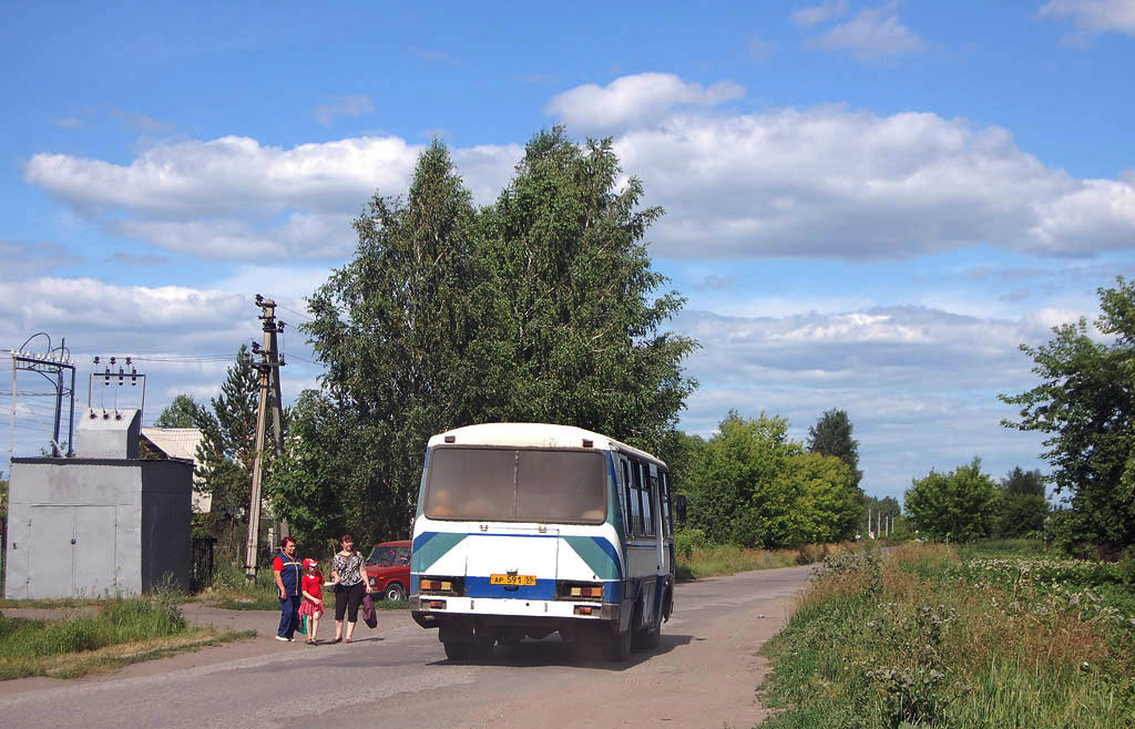 Омская область, ПАЗ-3205 (00) № АР 591 55