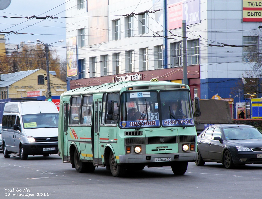 Нижегородская область, ПАЗ-32054 № У 738 АА 52