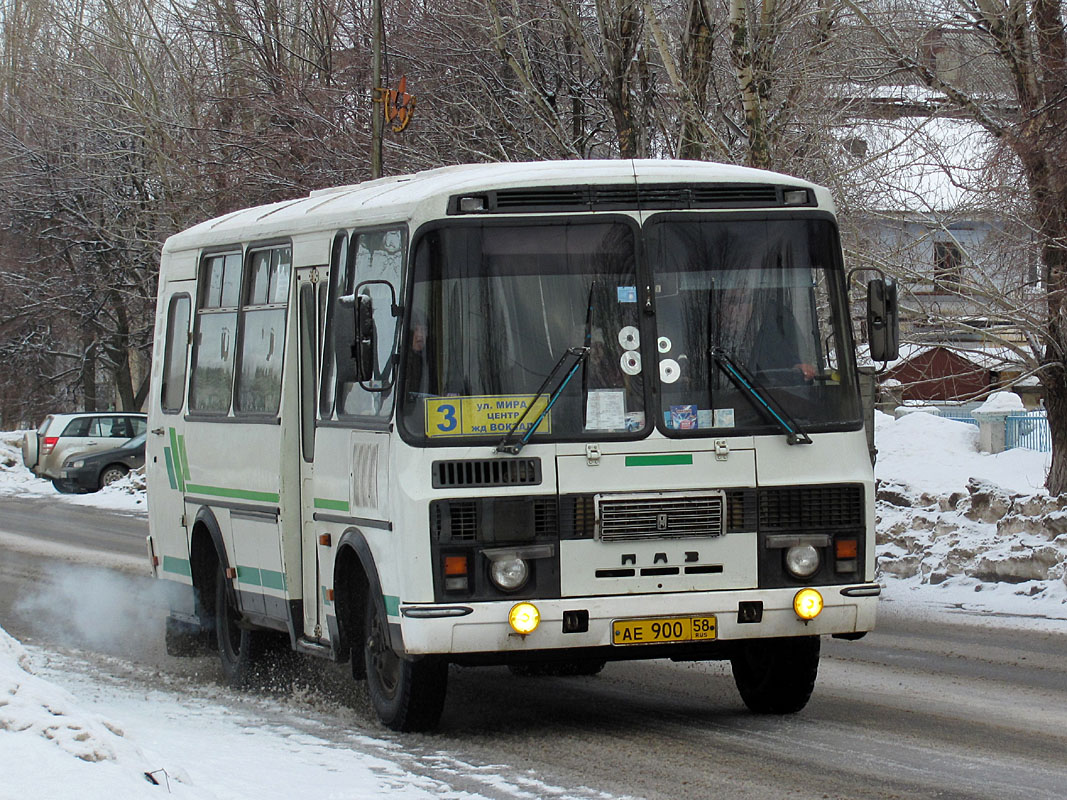 Пензенская область, ПАЗ-32053 № АЕ 900 58