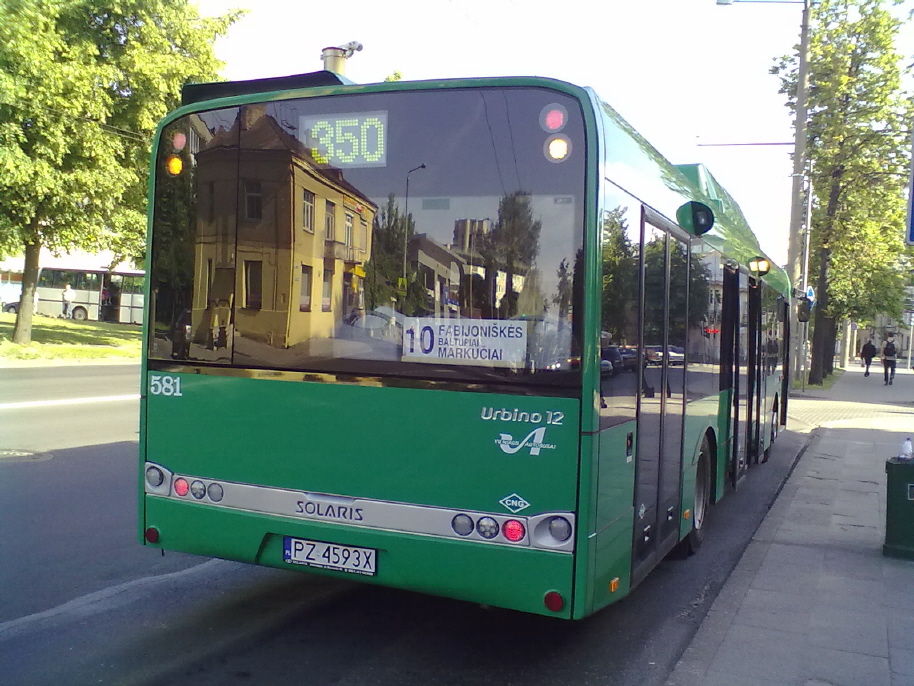 Литва, Solaris Urbino III 12 CNG № 581