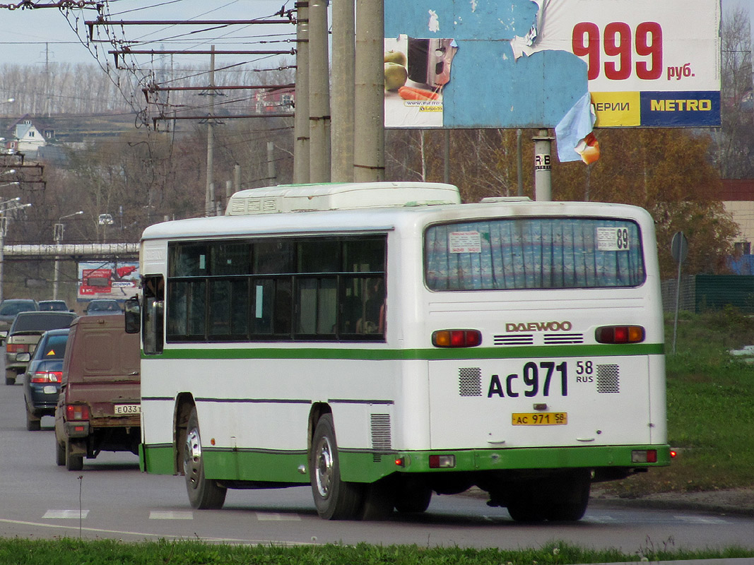 Пензенская область, Daewoo BS106 Royal City (Busan) № АС 971 58