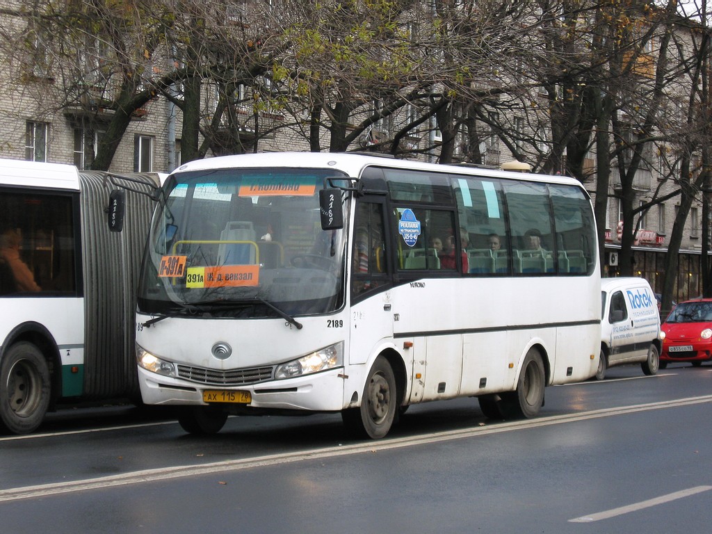 Saint Petersburg, Yutong ZK6737D # 2189