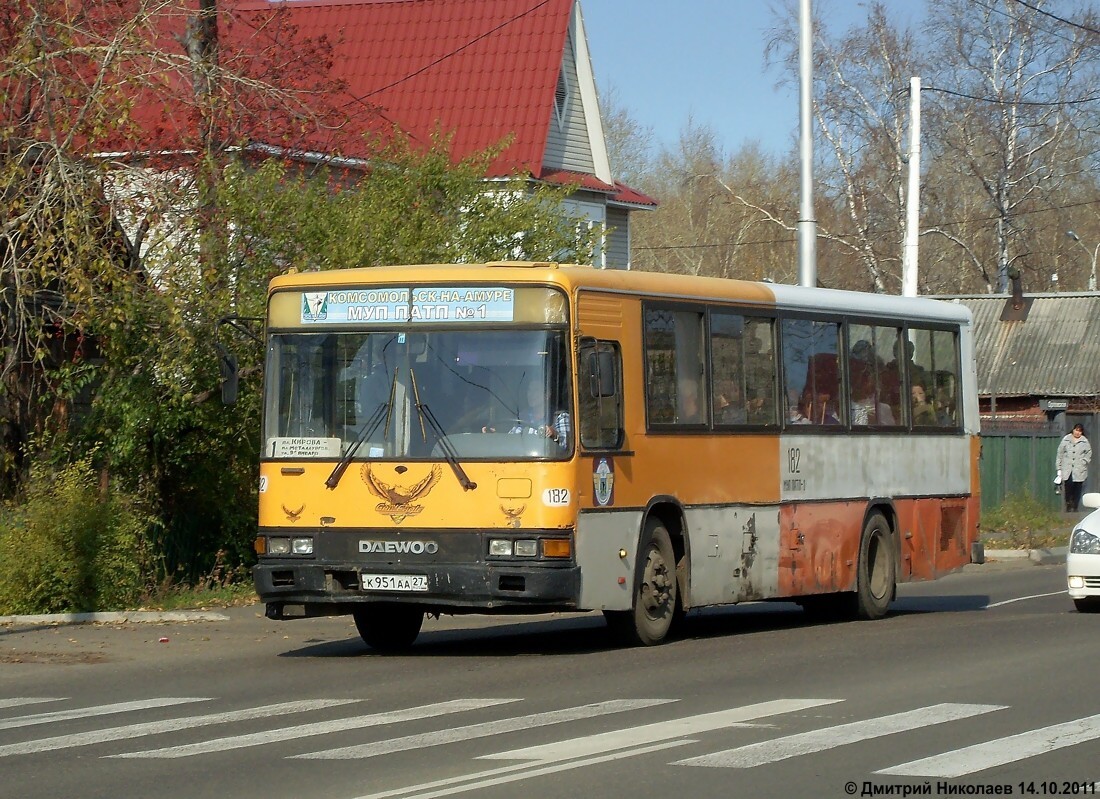 Хабаровский край, Daewoo BS106 Royal City (Busan) № 182