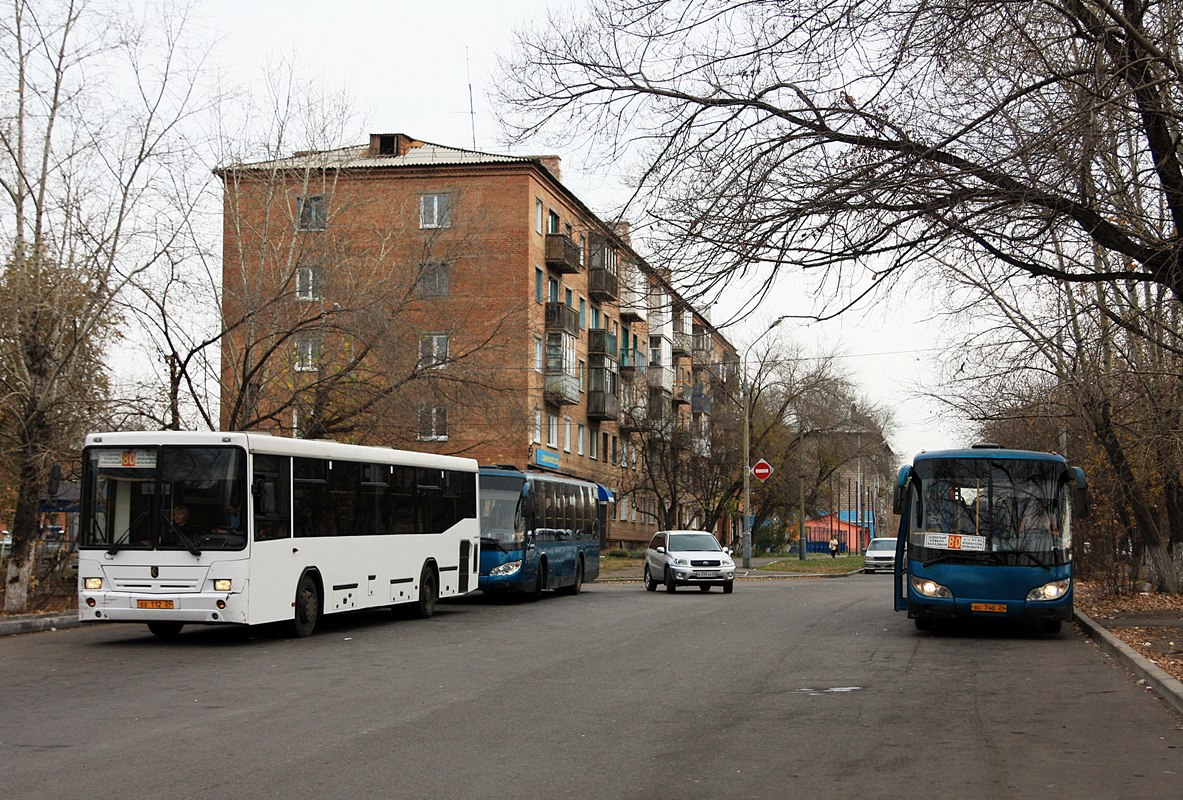 Region Krasnojarsk, NefAZ-5299-20-32 Nr. ЕЕ 112 24; Region Krasnojarsk, Zonda YCK6105HC Nr. АС 740 24; Region Krasnojarsk — Miscellaneous photos