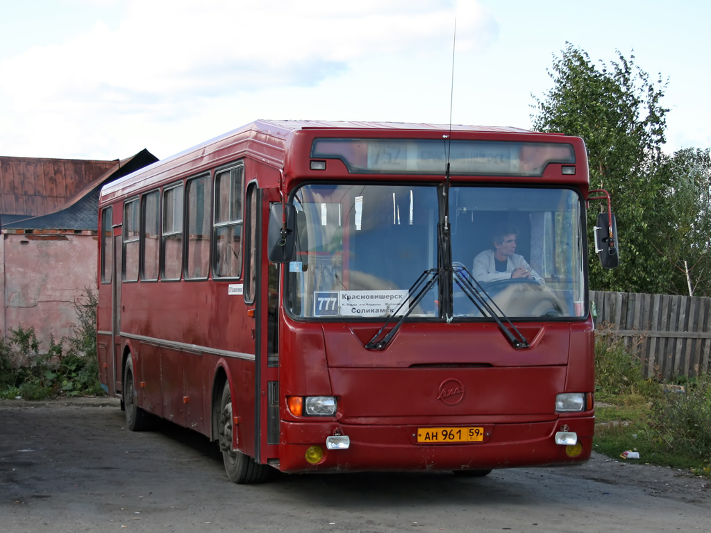 Perm region, LiAZ-52563R (GolAZ) Nr. АН 961 59